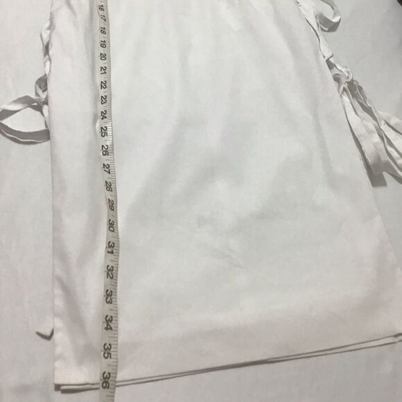Milly White Maria Lace Up Midi Dress New With Tag Size 4 - Picture 9 of 12